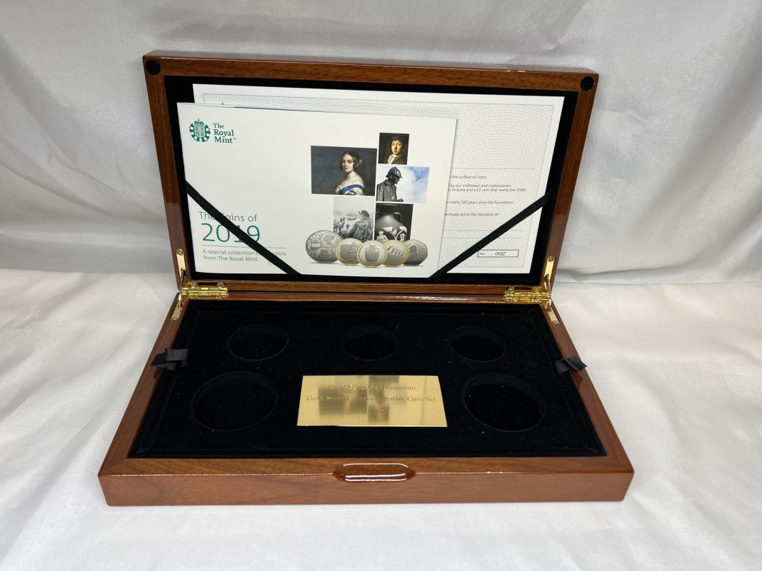 2019 Box 5 Coin Gold Commemorative Proof Box & COA