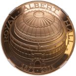 2021 Gold 5 Pounds Royal Albert Hall 150th Anniversary Domed Proof NGC PF 70 ULTRA CAMEO Box & COA