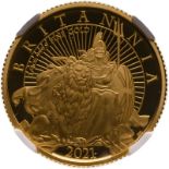 2021 Gold 25 Pounds (1/4 oz.) Britannia 2021 Proof NGC PF 70 ULTRA CAMEO