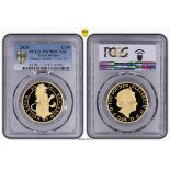 2020 Gold 100 Pounds (1 oz.) White Lion of Mortimer Proof PCGS PR70 DCAM