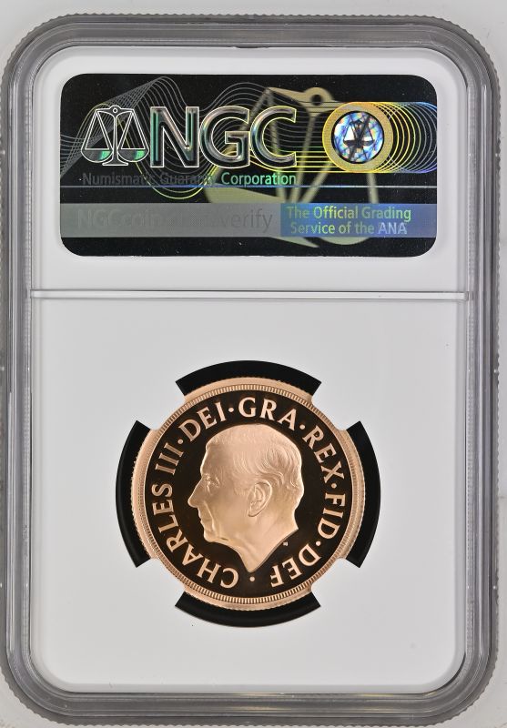 2022 Gold 2 Pounds (Double Sovereign) Memorial Sovereign Proof NGC PF 70 ULTRA CAMEO - Image 4 of 4