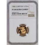 1980 Gold Half-Sovereign Proof NGC PF 68 ULTRA CAMEO