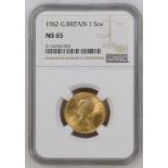 1962 Gold Sovereign NGC MS 65