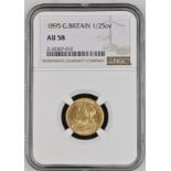 1895 Gold Half-Sovereign NGC AU 58