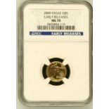 United States 2009 Gold 5 Dollars NGC MS 70