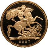 2007 Gold Sovereign Proof Box