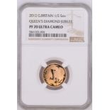 2012 Gold Half-Sovereign Diamond Jubilee Proof NGC PF 70 ULTRA CAMEO