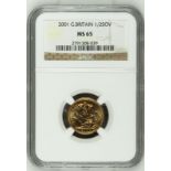 2001 Gold Half-Sovereign NGC MS 65