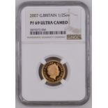 2007 Gold Half-Sovereign Proof NGC PF 69 ULTRA CAMEO