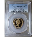 1987 Gold Sovereign Proof PCGS PR70 DCAM