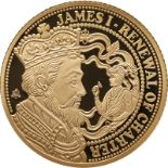 St. Helena 2017 Gold One Pound (1/4 oz.) James I - Renewal of Charter Proof