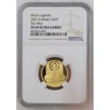 2021 Gold 25 Pounds (1/4 oz.) Music Legends - The Who Proof NGC PF 69 ULTRA CAMEO Box & COA