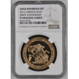 2017 Gold 5 Pounds (5 Sovereigns) 200th Anniversary BU NGC PF 68 ULTRA CAMEO - Incorrectly holdered