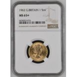 1962 Gold Sovereign NGC MS 65+