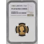 1980 Gold Sovereign Proof NGC PF 69 ULTRA CAMEO