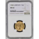 1968 Gold Sovereign NGC MS 62