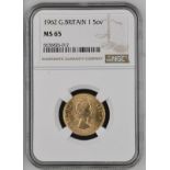 1962 Gold Sovereign NGC MS 65