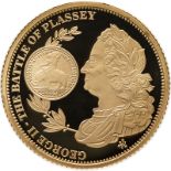 St. Helena 2017 Gold One Pound (1/4 oz.) George II - The Battle of Plassey Proof