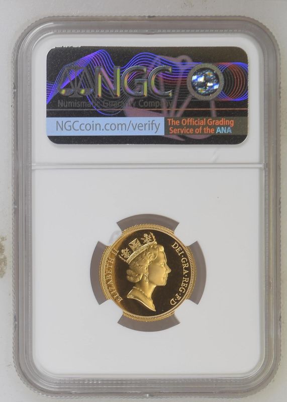 1996 Gold Sovereign Proof NGC PF 70 ULTRA CAMEO - Image 2 of 2