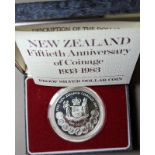 United Kingdom New Zealand Elizabeth II 1964 1983 1986 Lot of 3 Various Metals 10 Dollars & Penny