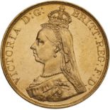 1887 Gold 5 Pounds (5 Sovereigns) Extremely fine