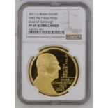 2021 Gold 200 Pounds (2 oz.) HRH The Prince Philip, Duke of Edinburgh 2021 Proof NGC PF 69 ULTRA CAM