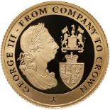 St. Helena 2017 Gold One Pound (1/4 oz.) George III - From Company to Crown Proof