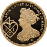 St. Helena 2017 Gold One Pound (1/4 oz.) Anne - United East India Company Proof