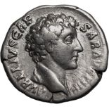 Roman Empire Marcus Aurelius (Caesar) AD 145-160 Silver Denarius About Good Very Fine