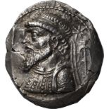 Ancient Greece: Kingdom of Elymais Kamnaskires V dated SE 266 = 47/6 BC Silver Tetradrachm About Goo