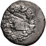 Ancient Greece: Pergamon, Mysia circa 180-133 BC Silver Cistophoric Tetradrachm Very Fine; subtly to