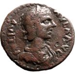 Roman Provincial: Mysia, Parium Julia Paula (wife of Elagabalus) AD 219-220 Bronze AE24 About Very F