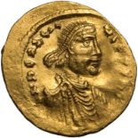 Byzantine Empire Constantine IV 'Pogonatus' AD 668-685 Gold Semissis Good Very Fine