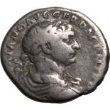 Roman Empire Trajan AD 107-111 Silver Denarius About Very Fine
