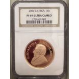 South Africa 2006 Gold Krugerrand Proof NGC PF 69 ULTRA CAMEO