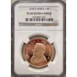 South Africa 1978 Gold Krugerrand Proof Equal-finest NGC PF 69 ULTRA CAMEO