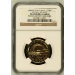 Papua New Guinea 1980 FM Gold 100 Kina South Pacific Festival of Arts Proof NGC PF 69 ULTRA CAMEO