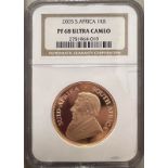 South Africa 2005 Gold Krugerrand Proof NGC PF 68 ULTRA CAMEO