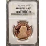 South Africa 2007 Gold Krugerrand Proof NGC PF 69 ULTRA CAMEO