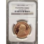South Africa 1983 Gold Krugerrand Proof NGC PF 69 ULTRA CAMEO