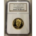 Papua New Guinea 1981 FM Gold 100 Kina Sir Julius Chan Proof NGC PF 69 ULTRA CAMEO