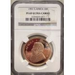 South Africa 1991 Gold Krugerrand Proof Equal-finest NGC PF 69 ULTRA CAMEO