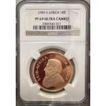 South Africa 1999 Gold Krugerrand Proof NGC PF 69 ULTRA CAMEO