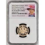 2022 Gold Sovereign Platinum Jubilee Proof Piedfort NGC PF 70 ULTRA CAMEO