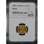 1898 Gold Half-Sovereign NGC MS 62