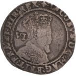 1604 Silver Sixpence Fine