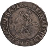 1575 Silver Sixpence Good fine