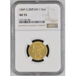 1849 Gold Sovereign NGC AU 55