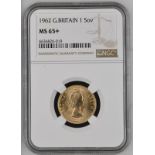 1962 Gold Sovereign NGC MS 65+