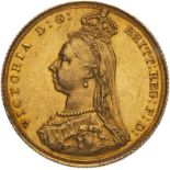 1887 Gold Sovereign Angled J Extremely fine